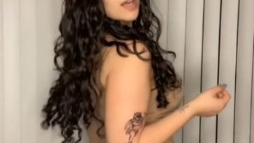 dark hair tiktok thot weith a big booty